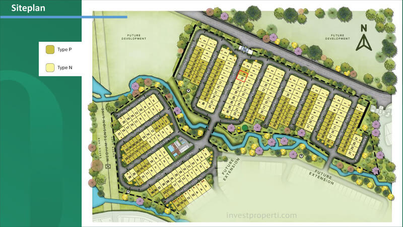 Siteplan Cluster Pinewood Summarecon Bogor