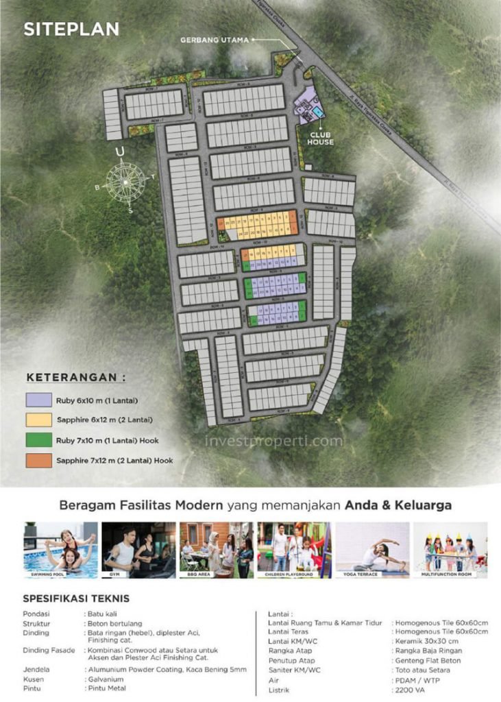 Siteplan Grand Almas Residence Tigaraksa Fase 1