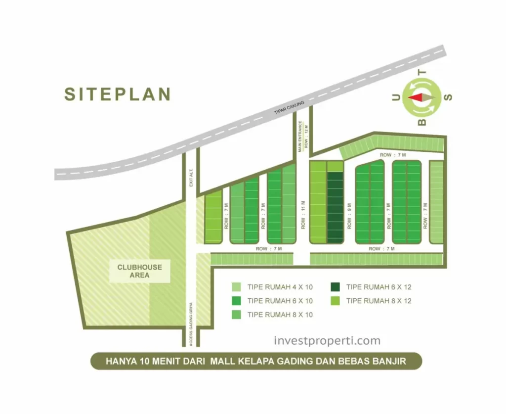 Siteplan Park Spring Gading
