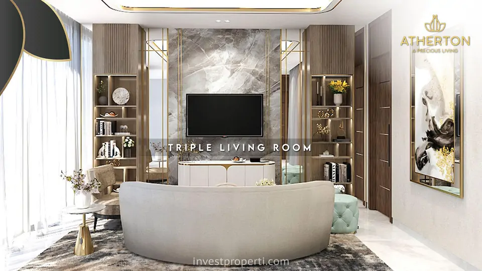 Living Room Atherton Kota Wisata