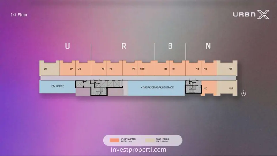 Floor Plan Urbn-X Lippo Village 1st Floor