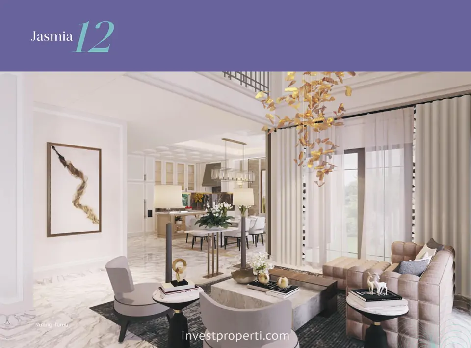 Interior Design Living Room Rumah Jasmia Residence Summarecon Crown Gading Tipe 12