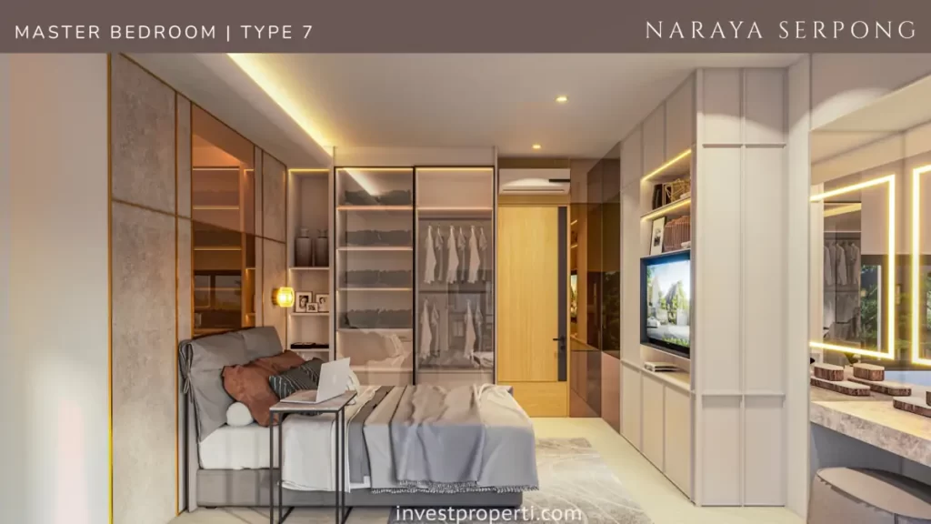 Master Bedroom Design Rumah Naraya Serpong Tipe 7
