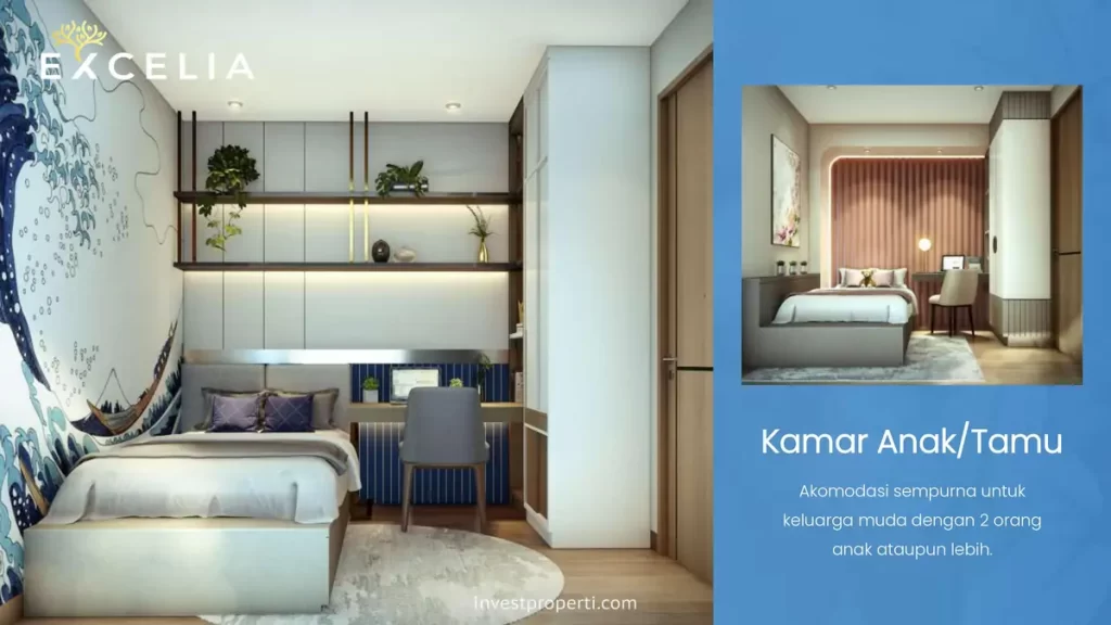Desain Interior Kids Bedroom Rumah Excelia Banjar Wijaya