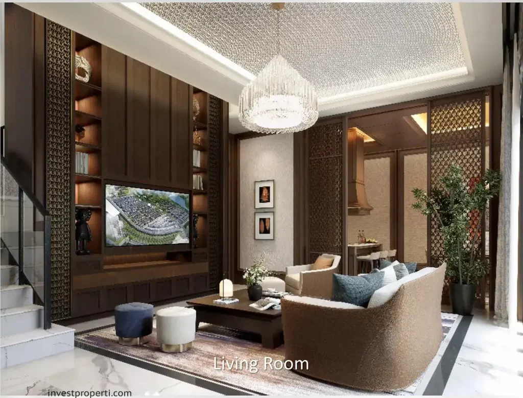 Interior Desain Living Room Rumah Matera Signature