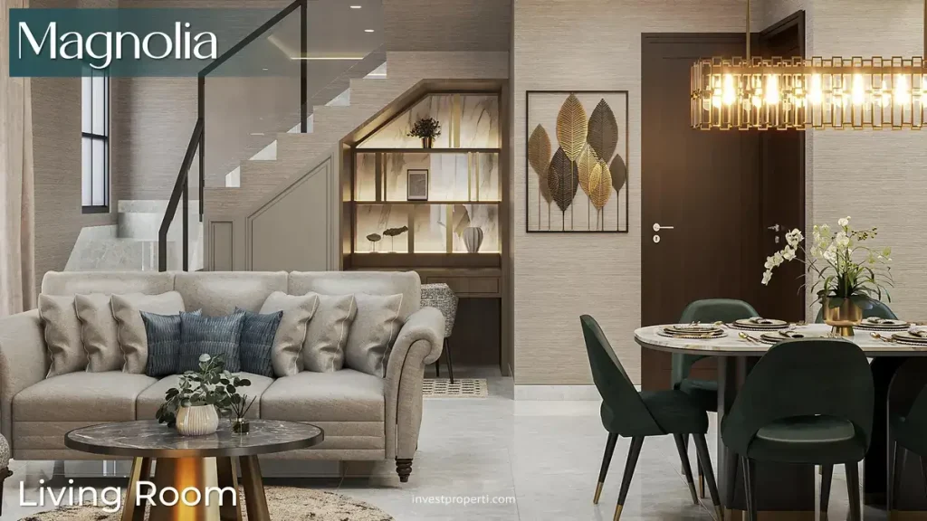 Interior Rumah Dalbergia CitraGarden Bintaro Tipe Magnolia Living Room