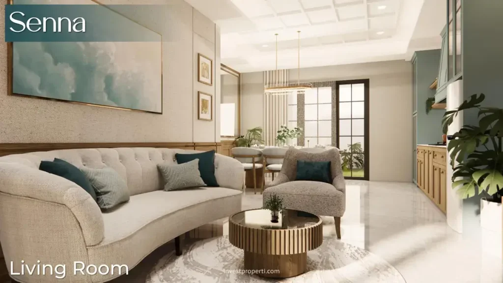 Interior Rumah Dalbergia CitraGarden Bintaro Tipe Senna Living Room