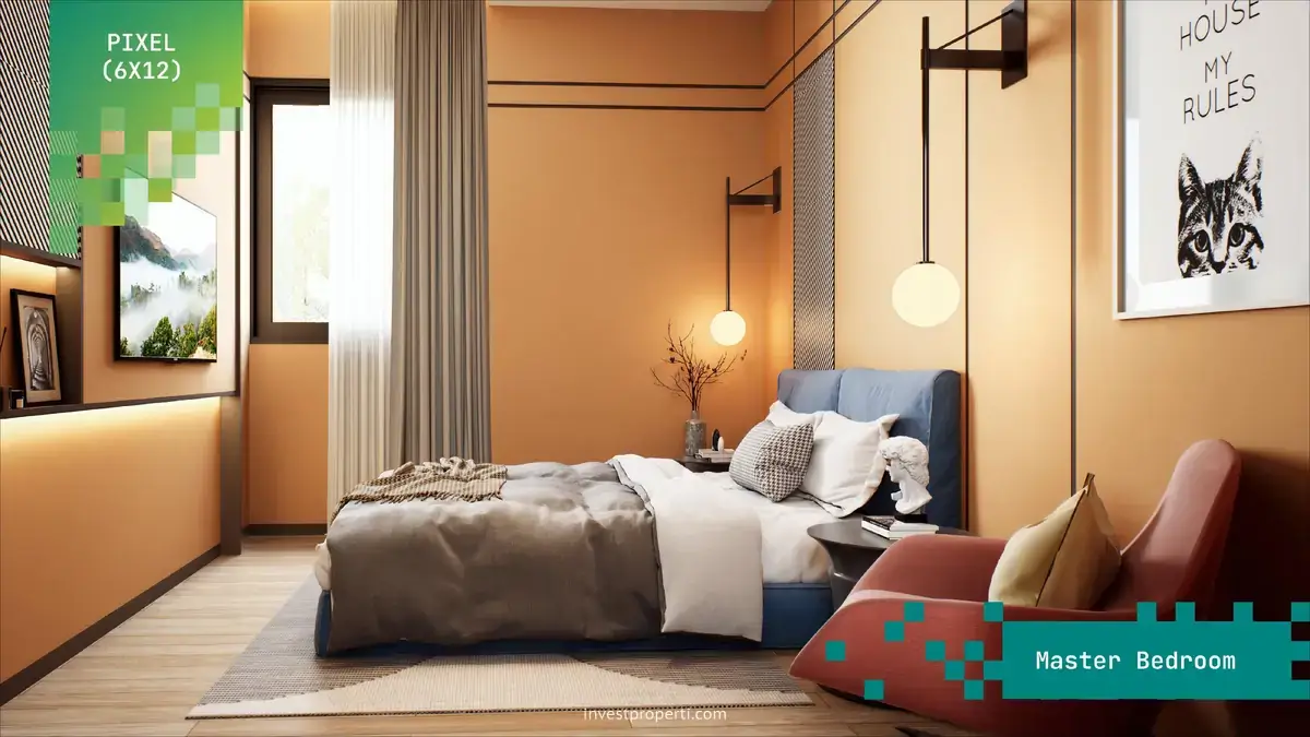 Rumah Virtue Sutera Nexen 6x12 Master Bedroom Desain