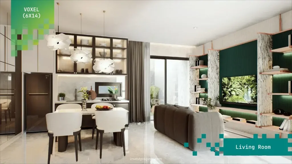 Desain Rumah Virtue Sutera Nexen 6x14 Living Room