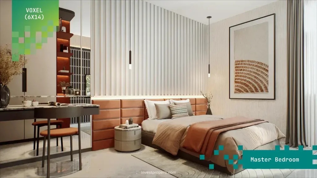 Desain Rumah Virtue Sutera Nexen 6x14 Master BedRoom