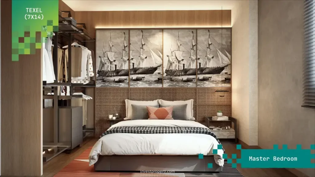 Desain Rumah Virtue Sutera Nexen 7x14 Master BedRoom