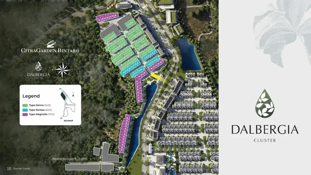 Siteplan Cluster Dalbergia CitraGarden Bintaro