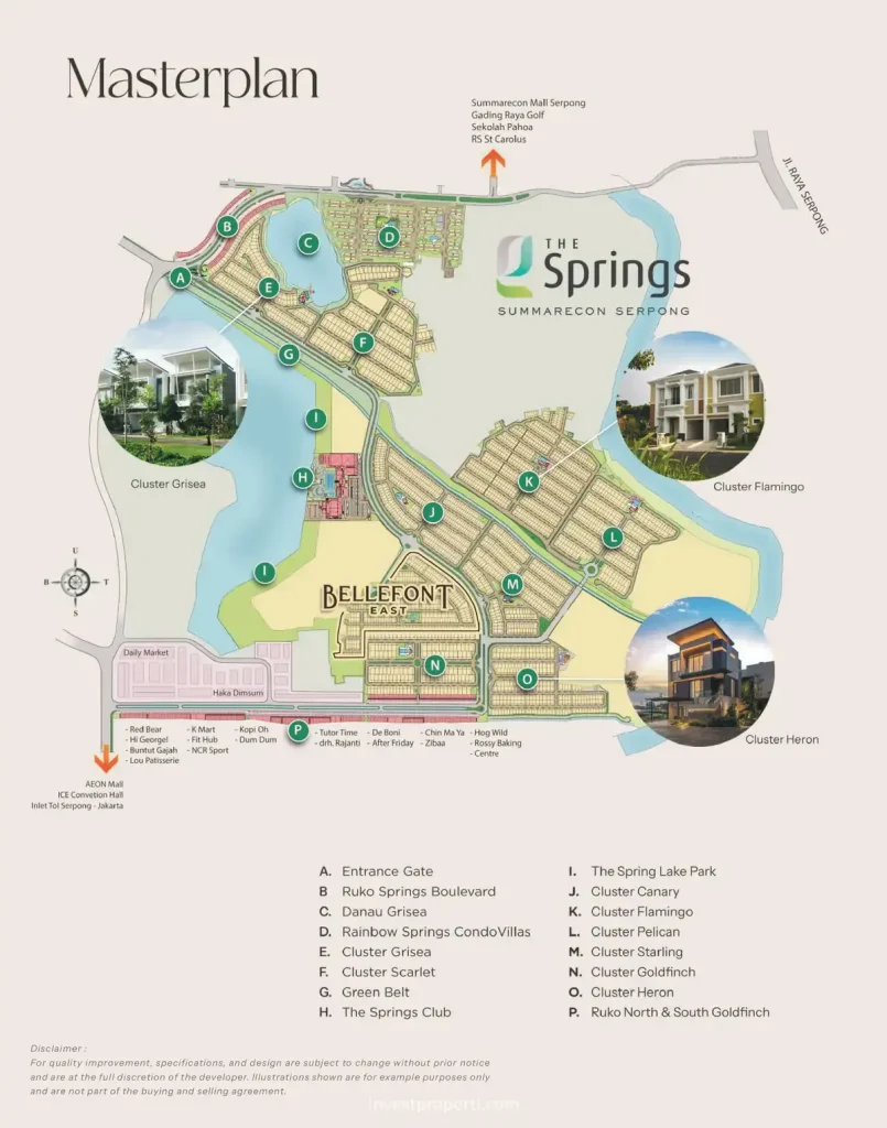 Master Plan The Spring Summarecon Serpong