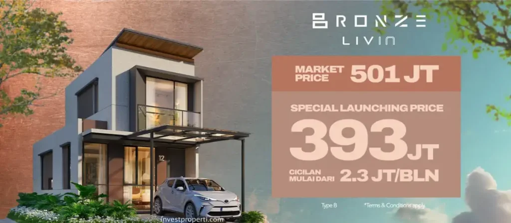 Harga Jual Rumah Bronze Livin Park Serpong