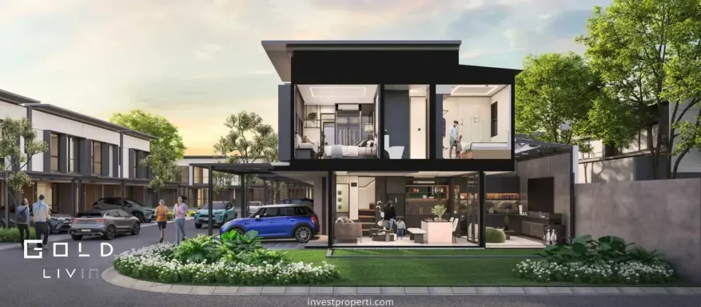 Penampakan Samping Rumah Park Serpong Gold Livin