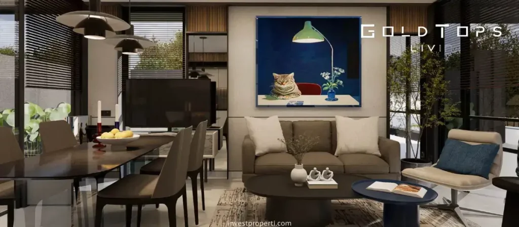 Gold Tops Livin Park Serpong Interior Living Room