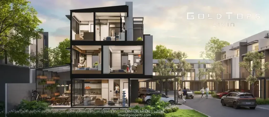 Gold Tops Livin Park Serpong SIdeview