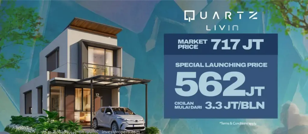 Harga Jual Rumah Quartz Livin Park Serpong