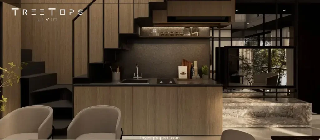 Desain Interior Rumah TreeTops Livin Park Serpong Kitchen