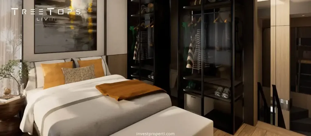 Desain Interior Rumah TreeTops Livin Park Serpong Master Bedroom