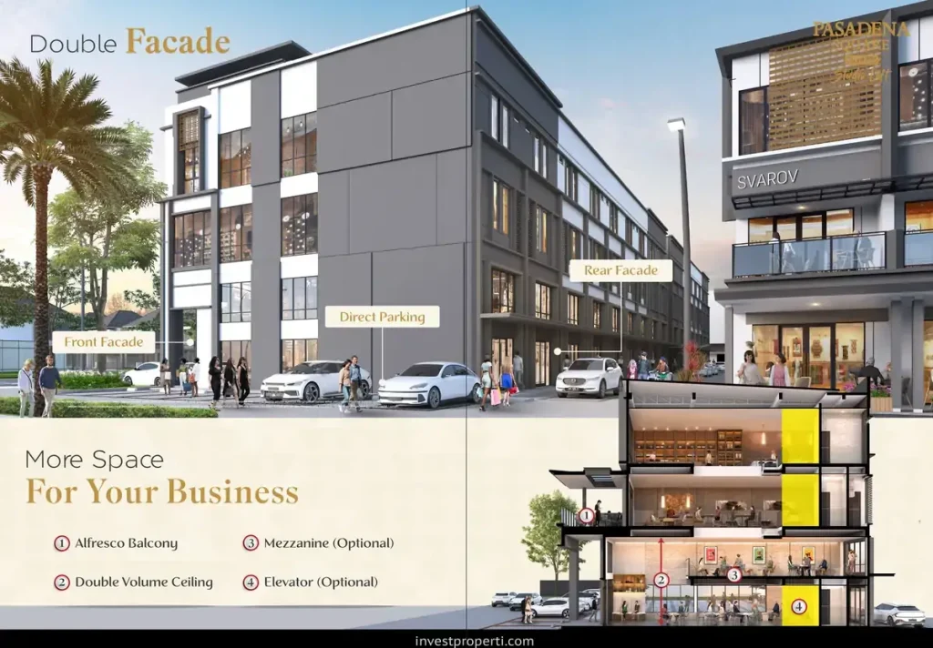 Floor Plan Ruko Pasadena North Square Studio Loft Gading Serpong Double Fasad