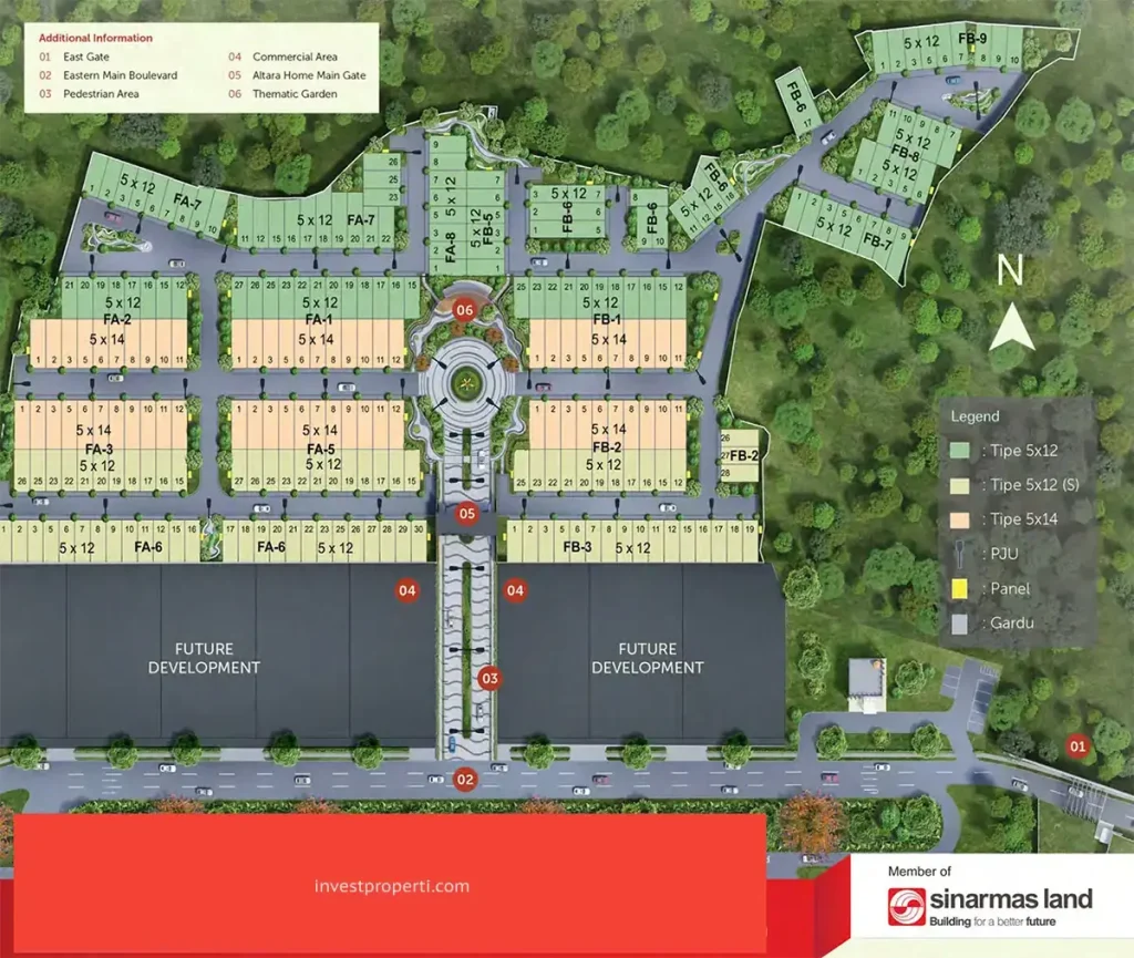 Siteplan Altara Home Grand Wisata Bekasi