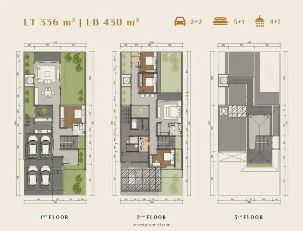 Denah Rumah Xandari Summarecon Bandung Tipe 12x28