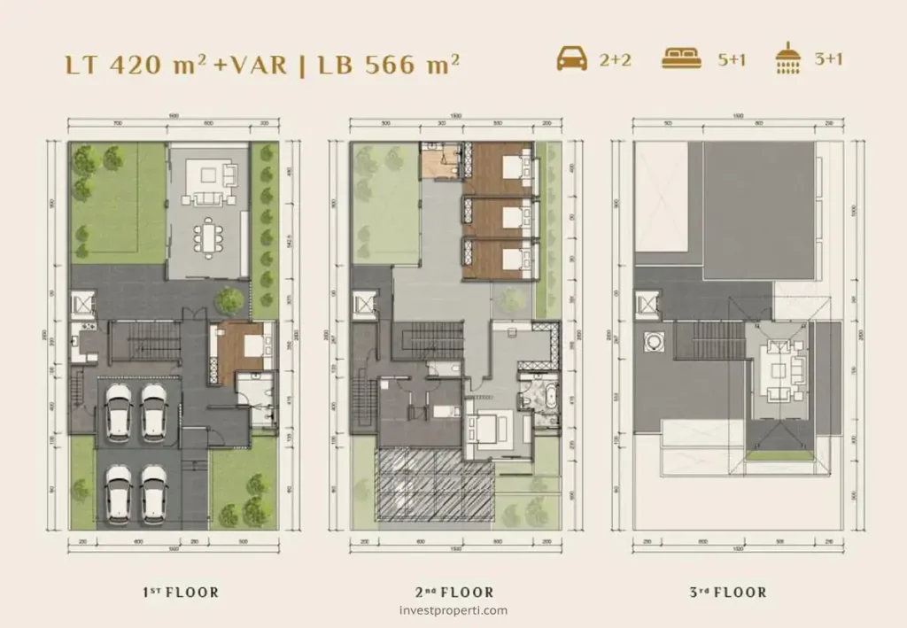 Denah Rumah Xandari Summarecon Bandung Tipe 15x28
