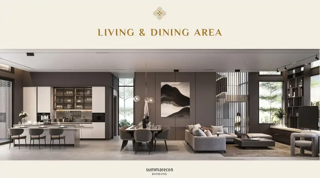 Living Room Rumah Xandari Summarecon Bandung