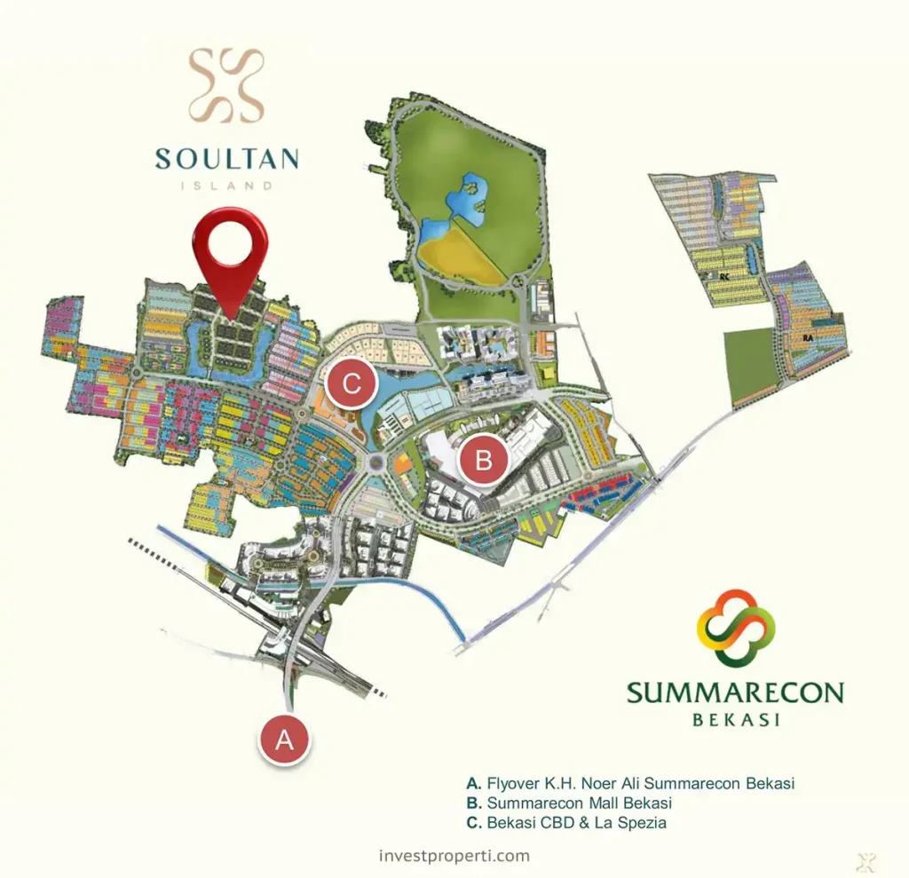 Lokasi Soultan Summarecon Bekasi