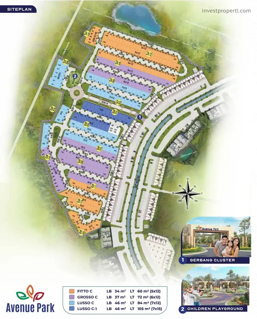 Siteplan Avenue Park Citra Raya
