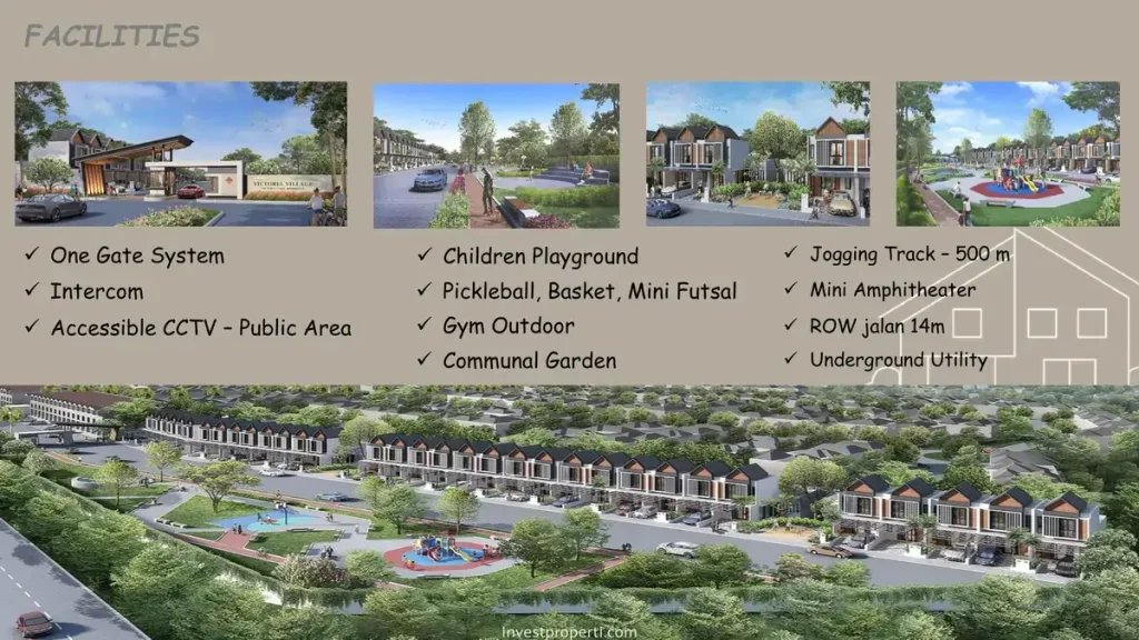 Fasilitas Victoria Village di Victoria Park Residence Karawaci