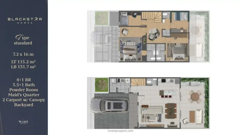 Denah Rumah Blackstar Homes Marq Estate