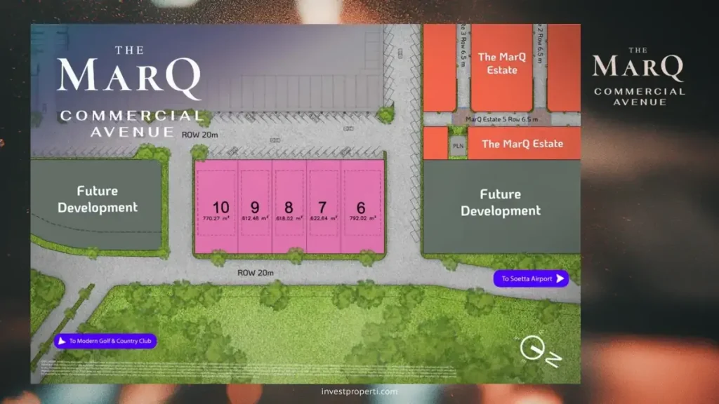 Siteplan Marq Commercial Avenue Tangerang