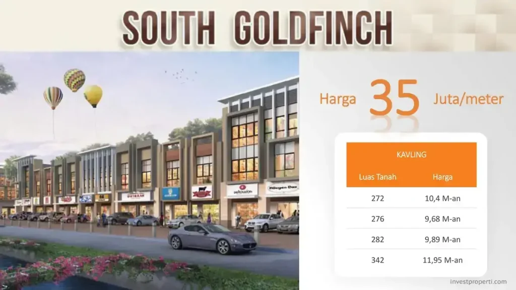 Harga Kavling Komersial South Goldfinch Summarecon Serpong