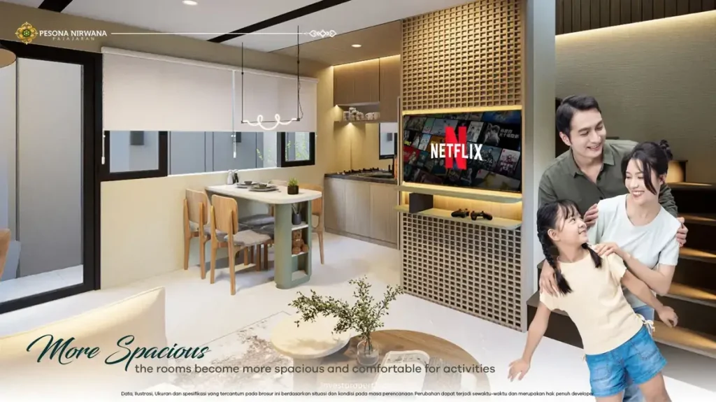 Rumah Pesona Nirwana Pajajaran Bogor - Living Dining Room