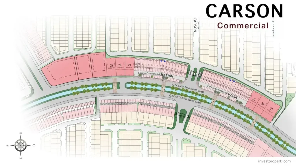 Siteplan Kavling Carson Summarecon Serpong