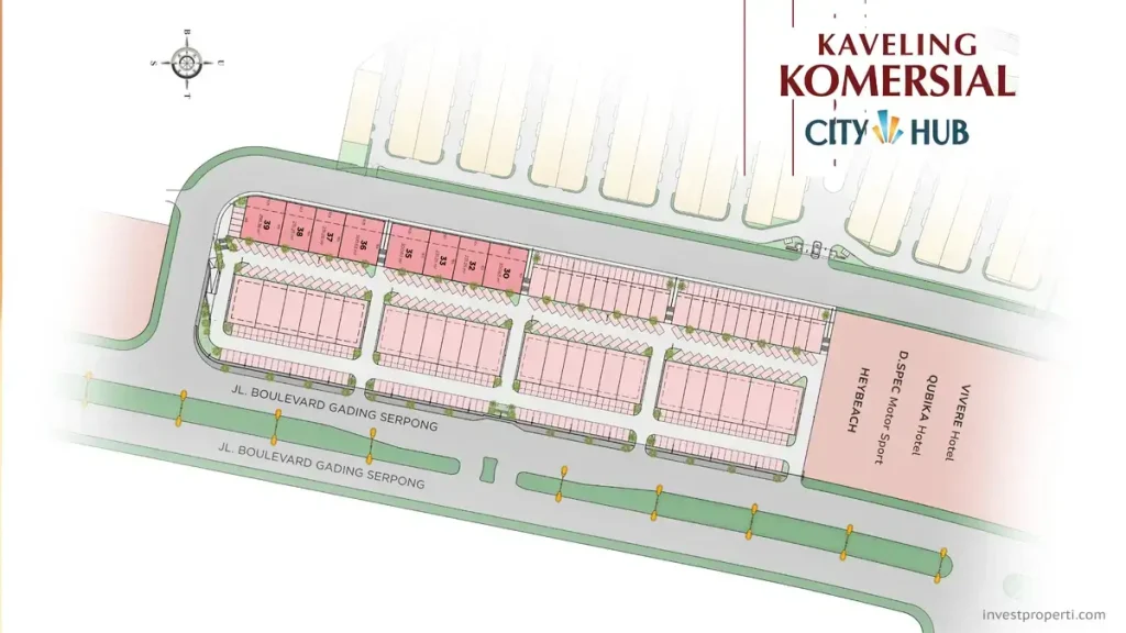 Siteplan Kavling City Hub Commercial Summarecon Serpong