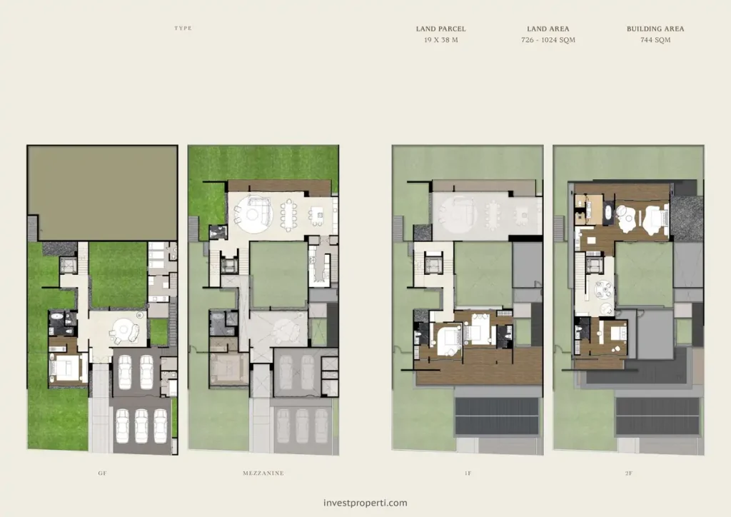 Denah Botanic Villa Navapark BSD