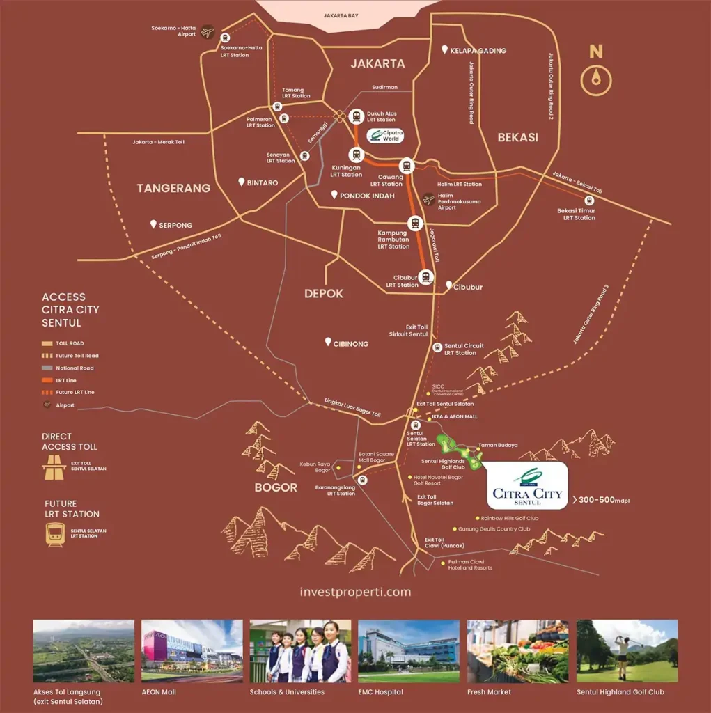 Peta Lokasi Sicilia Citra City Sentul