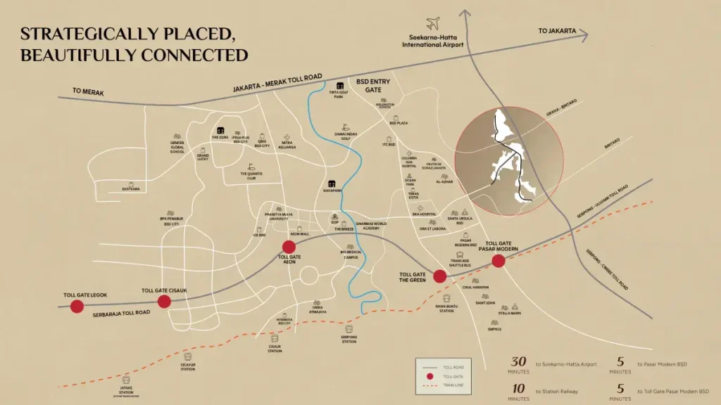 Peta Lokasi Vireya BSD