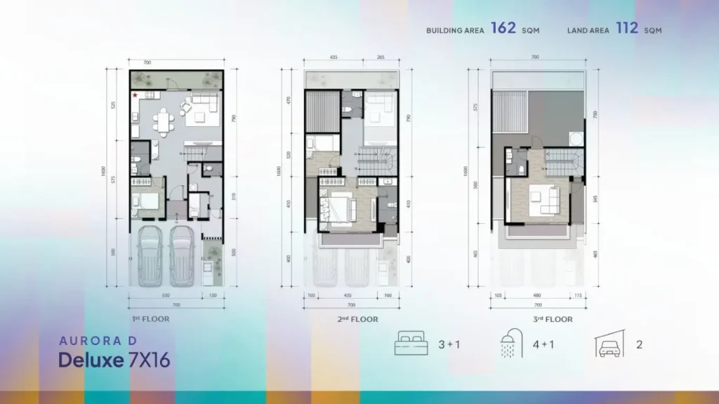 Denah Rumah Finore Summarecon Serpong - Aurora D Deluxe