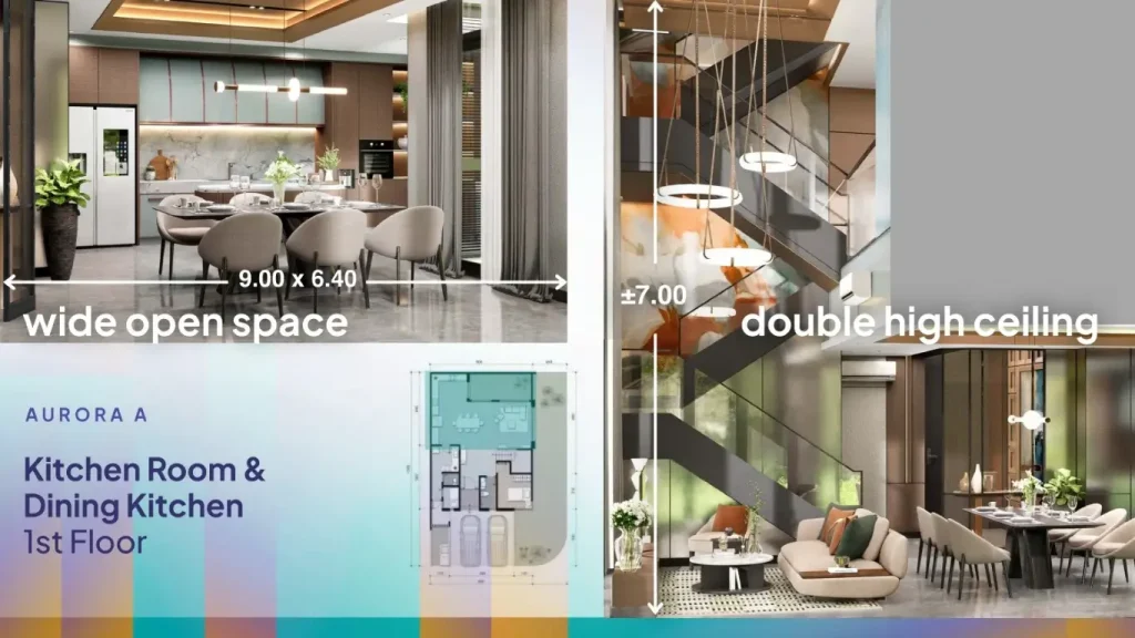 Kitchen Rumah Finore Summarecon Serpong - Aurora A