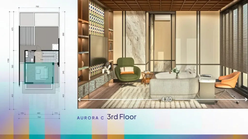 LT 3 Rumah Finore Summarecon Serpong - Aurora C