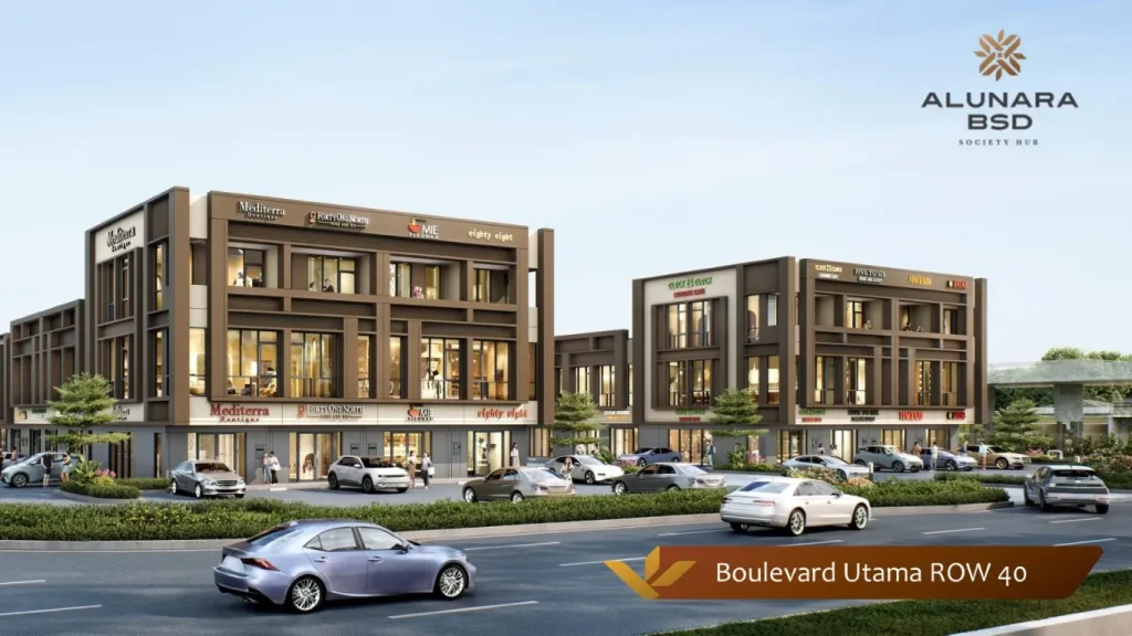 Ruko Alunara BSD Boulevard Utama Row 40