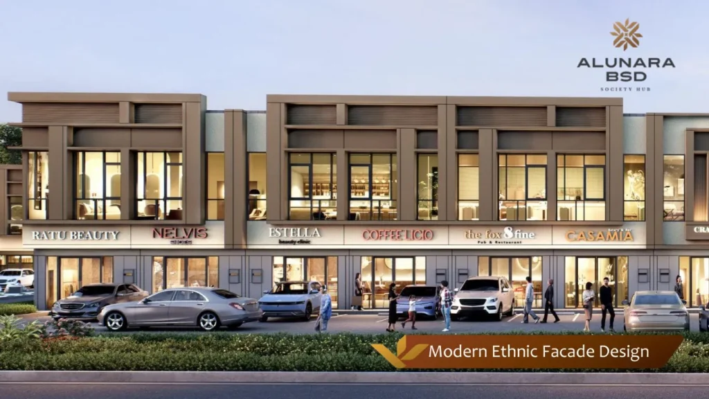 Ruko Alunara BSD Facade Design