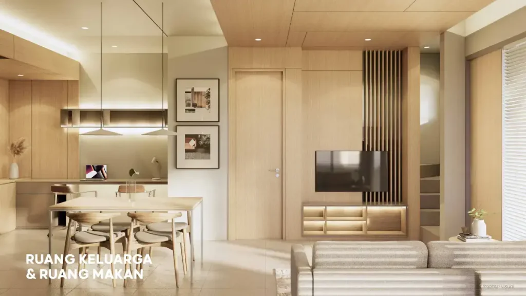 Desain Interior Rumah Izzi BSD Tipe 5 - Living Room