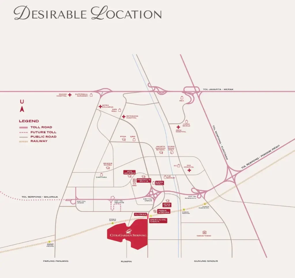 Lokasi CitraGarden Serpong