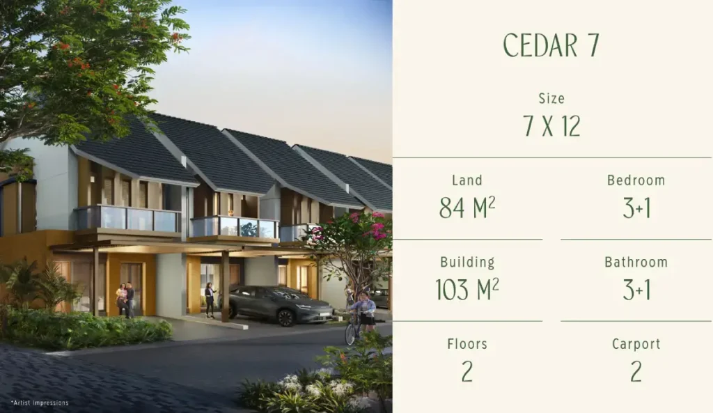 Rumah Forestine CitraGarden City Tipe 7