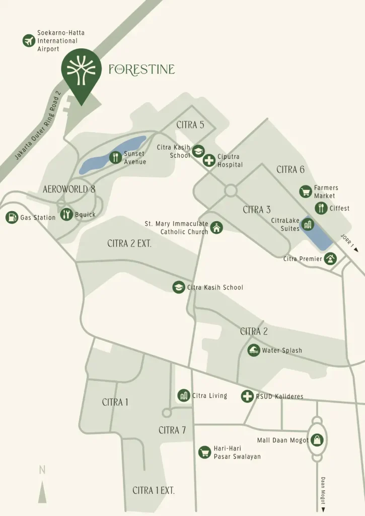 Sekitar The Forestine CitraGarden City